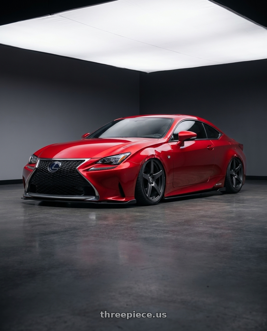 2018 Lexus RC F with Forgestar CF5 5x114.3 19x9.5 +29 Satin Black wheels