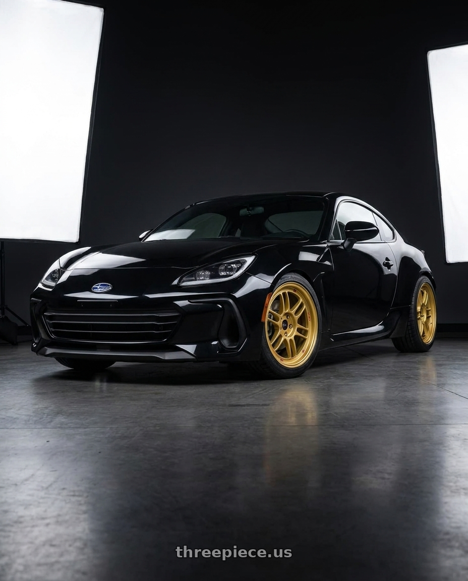 2022 Subaru BRZ Premium with Enkei RPF1 5x100 17x9+45 Gold wheels