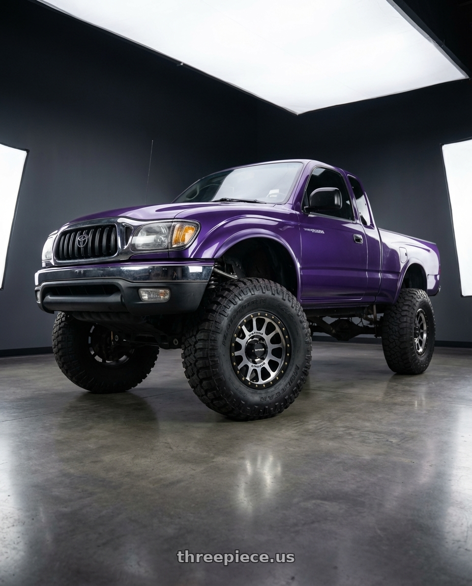 1999 Toyota Tacoma xtra cab mystic purple  with Method Race Wheels 305MB NV 6x139.7 17x8.5 +0 MACHINED - MATTE BLACK LIP wheels
