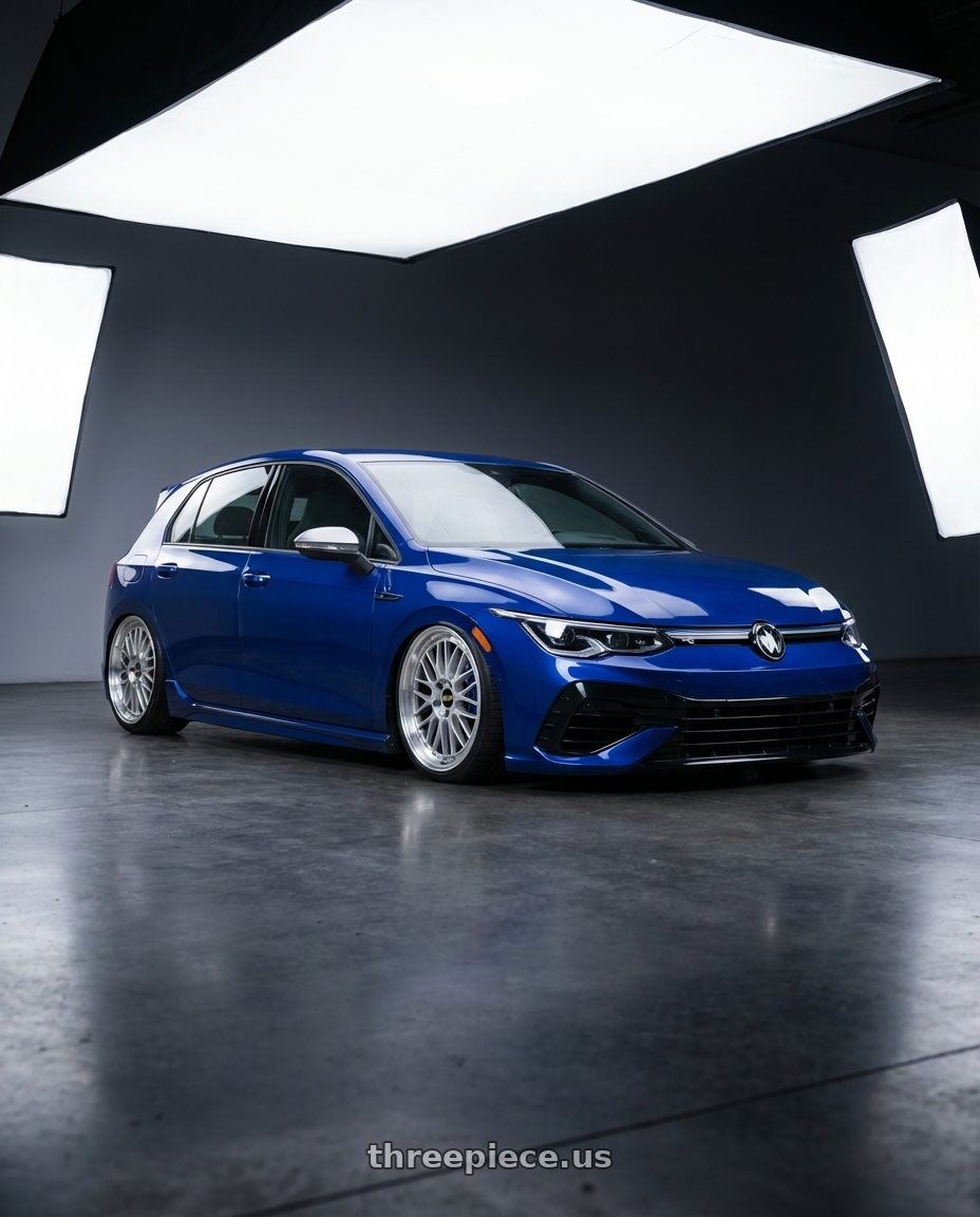 2026 Volkswagen Golf R with BBS LM 5x112 19x9.0+42 Diamond Silver wheels