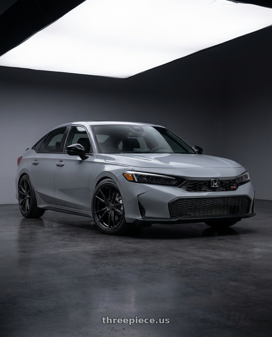 2025 Honda Civic with Rohana RFX5 5x120 19x9.5+35 Matte Black wheels