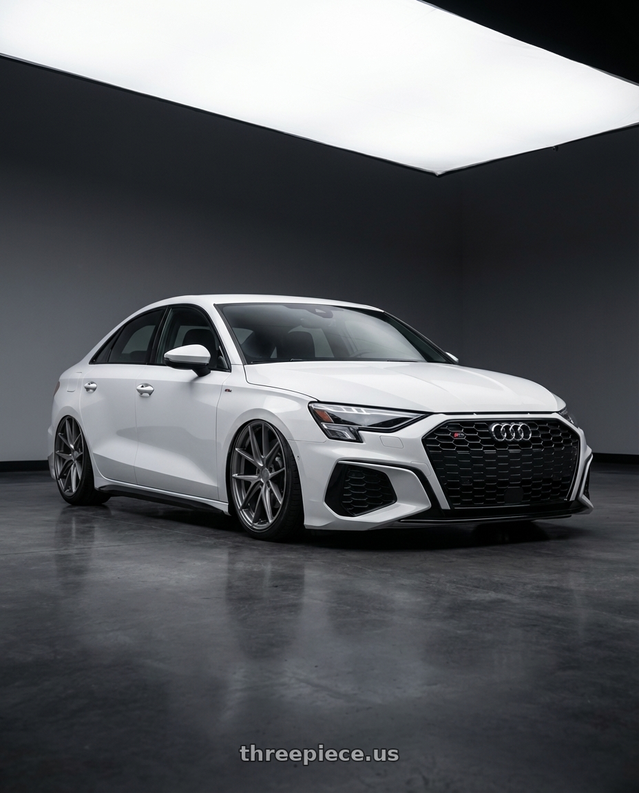 2024 Audi S3 8Y with Niche 1PC M116 MISANO 5X112 19X9.5 +35 MATTE GUN METAL wheels