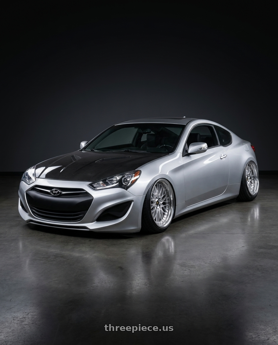 2013 hyundai genesis coupe 3 with Work Vs-Xv 5x114.3 19x10.5-16 L Disk Silky Rich Silver wheels