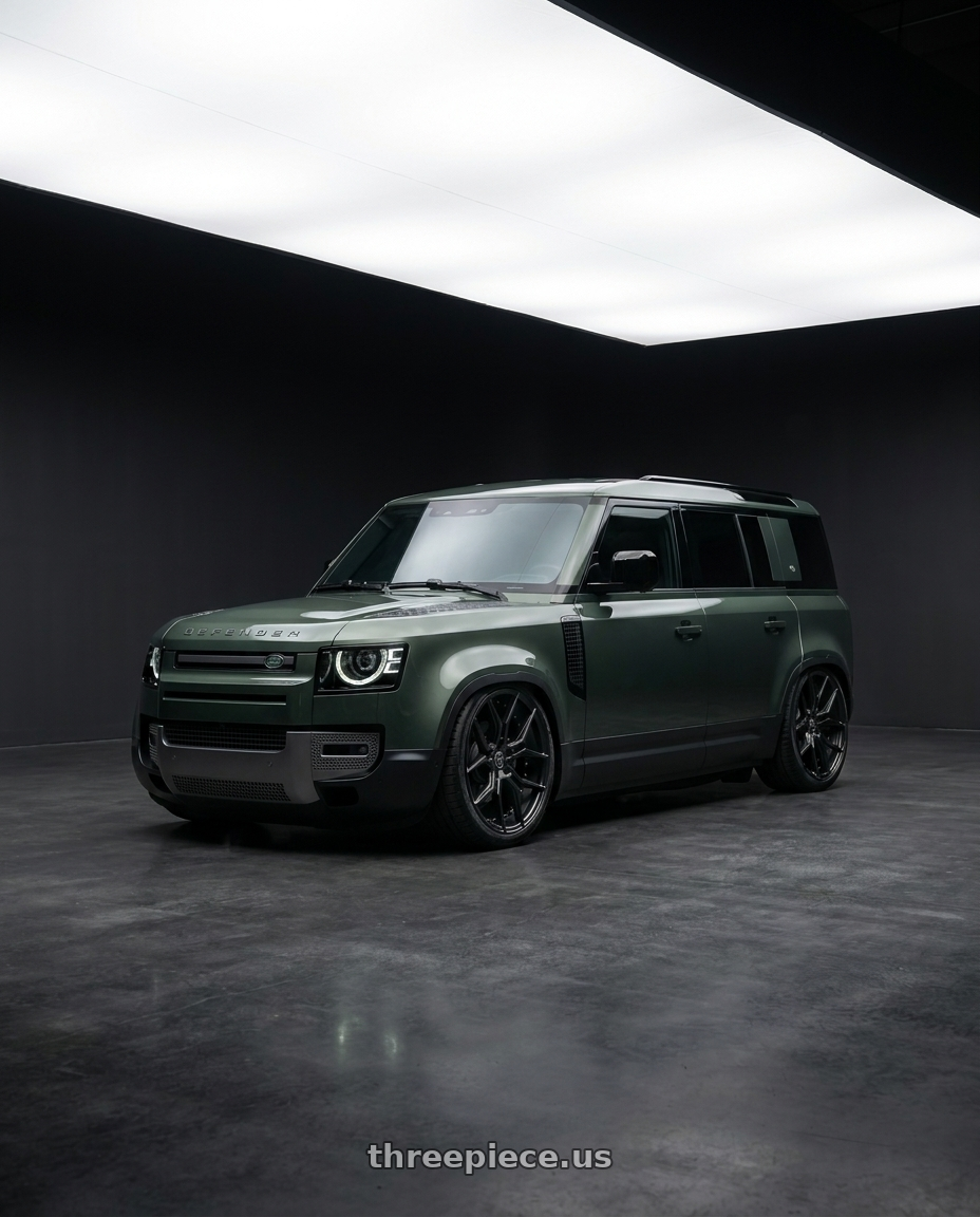 2025 Land rover defender110 with MARQUEE WHEELS M1000 5x112 20x9+33 SATIN BLACK wheels