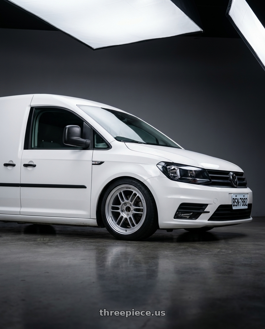 2019 caddy van 1.2 tsi with Enkei RPF1 5x112 17x7.5+48 Silver wheels