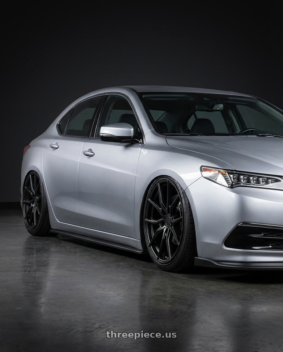 2019 Acura TLX with Aodhan AFF1 5x114.3 20x9+32 Matte Black wheels