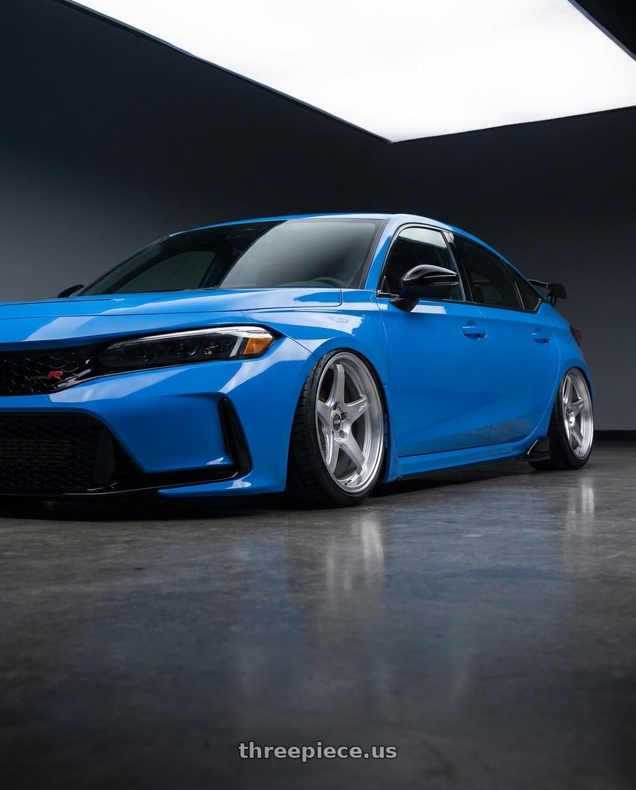 2020 Honda Civic Type R with ESR Wheels APEX SERIES AP5 5x120 19x9.5 +35 Hyper Silver wheels