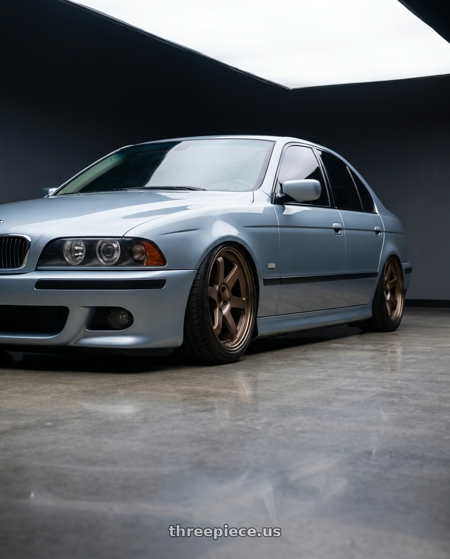 1997 bmw m5 with Volk Racing TE37SL 5x120 18x9.5 +22 BLAST BRONZE wheels