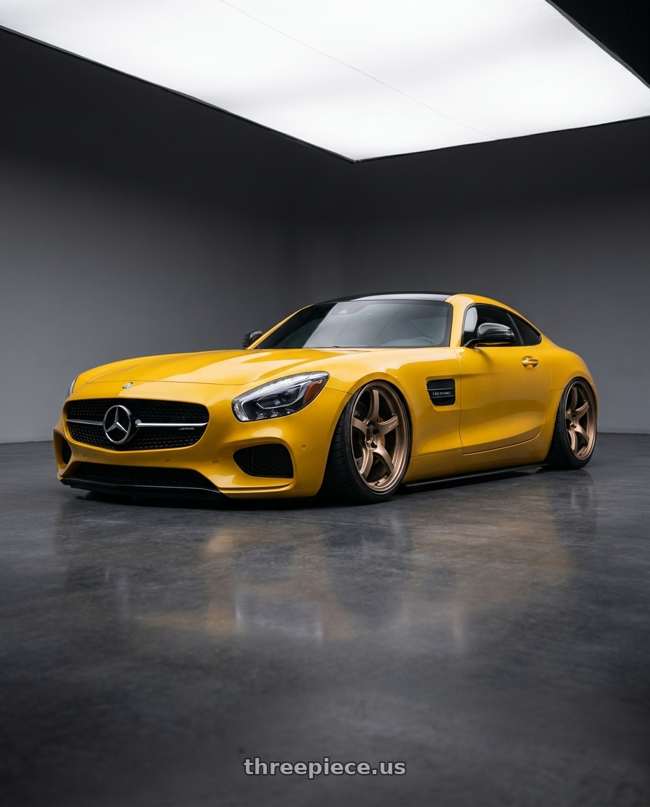 2019 Mercedes-Benz AMG GT with Gram Lights 57CR 5x112 19x10.5+35 Bronze II wheels