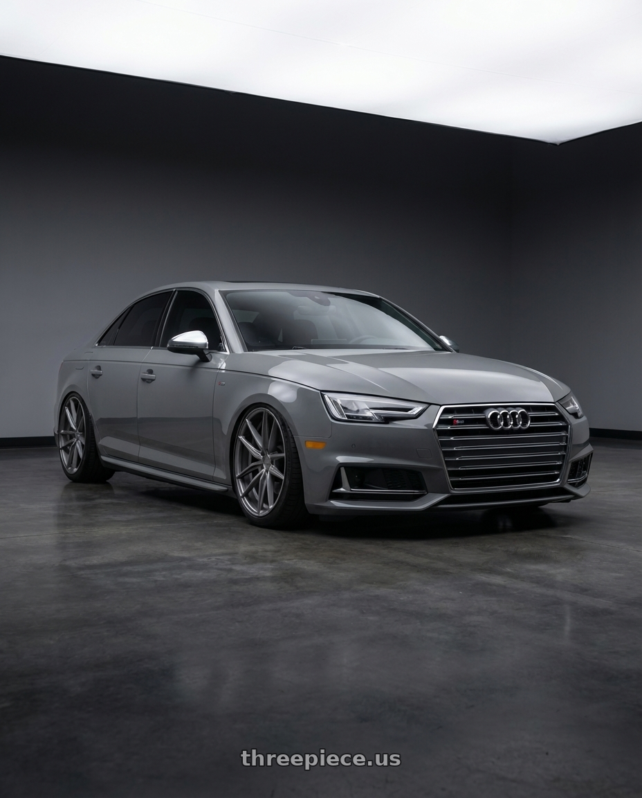 2023 Audi S4 B9 with Niche 1PC M116 MISANO 5X112 20X9 +32 MATTE GUN METAL wheels