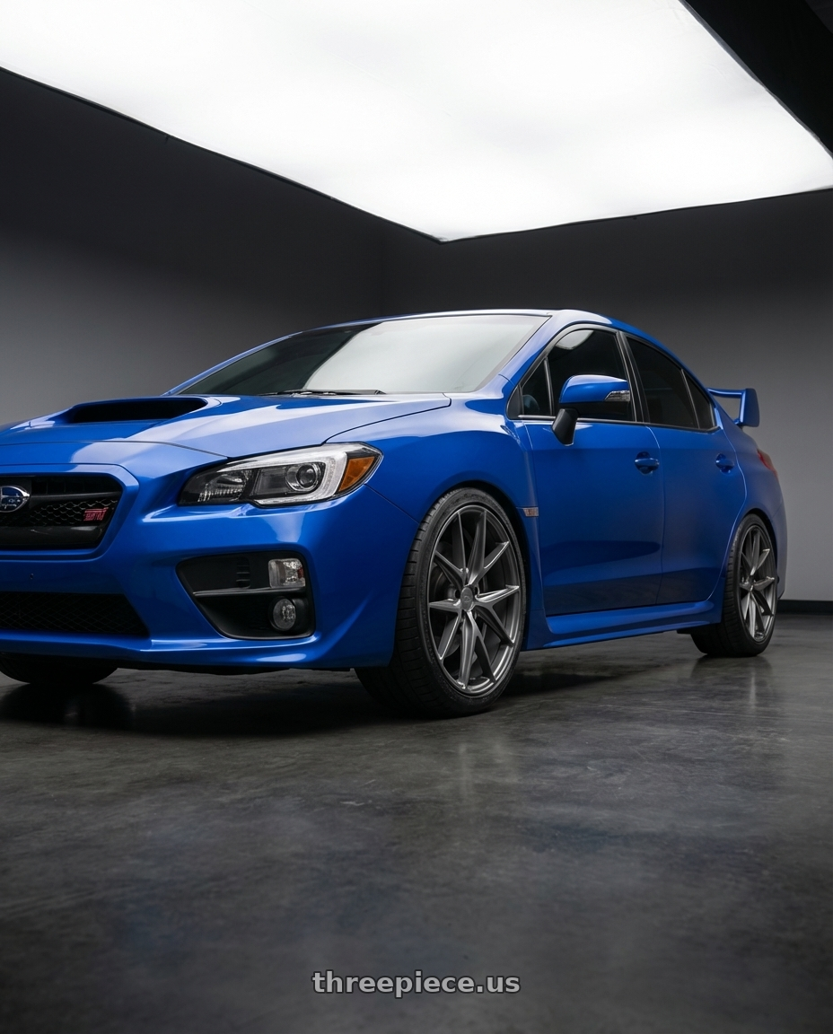 2018 Subaru WRX STI with Niche 1PC M116 MISANO 5X114.3 18X9.5 +40 MATTE GUN METAL wheels
