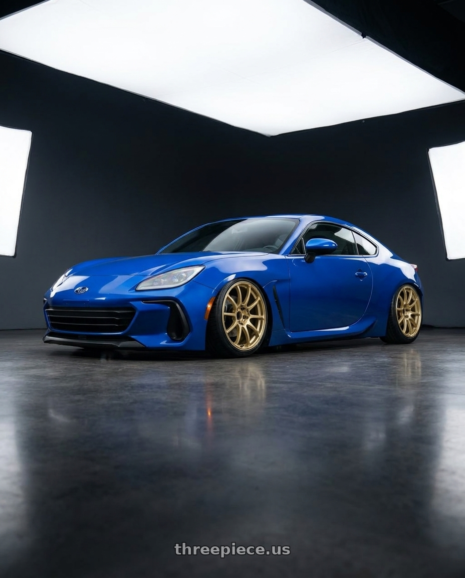 2024 Subaru BRZ with Advan RCIII 5x114.3 18x8.5+38 Gold wheels