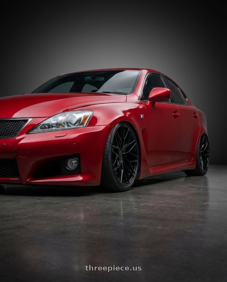 2012 Lexus IS-F with Avant Garde Wheels M520R 5X114.3 19x9.5 +40 Gloss Black wheels