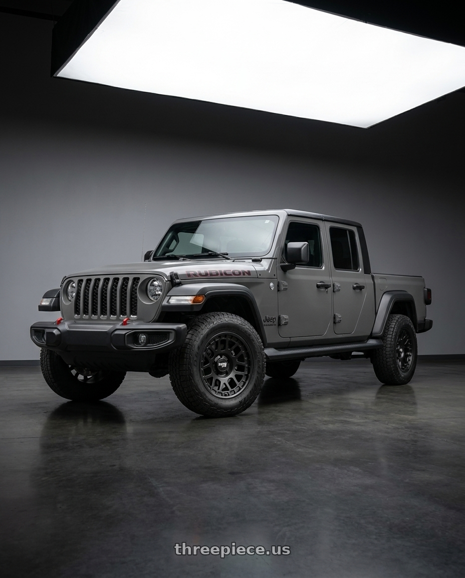 2021 Jeep Gladiator Sport with Dirty Life Mesa 9306 5x127 17x9-12 Matte Black wheels
