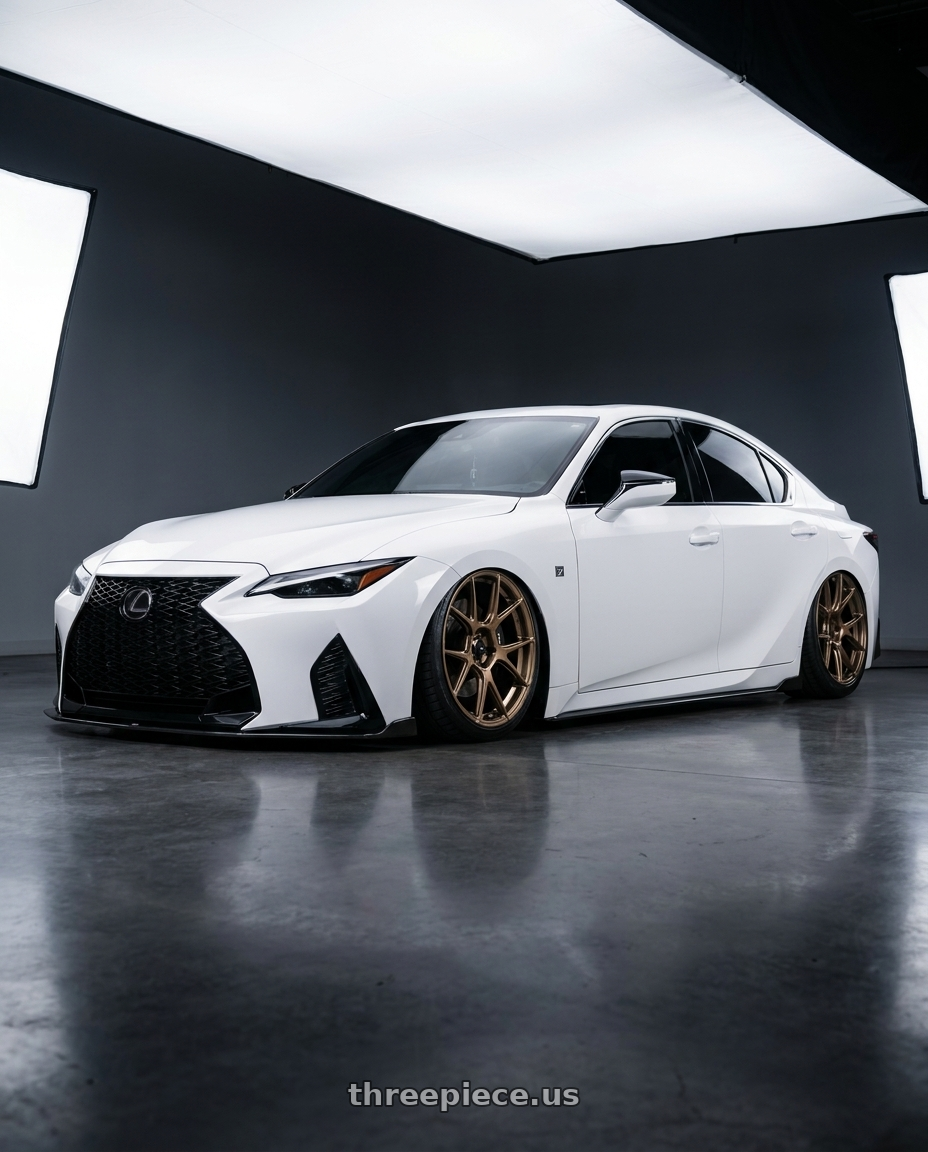 2018 Lexus IS 350 F Sport with Konig Ampliform 5x114.3 19x9.5+35 Gloss Bronze wheels