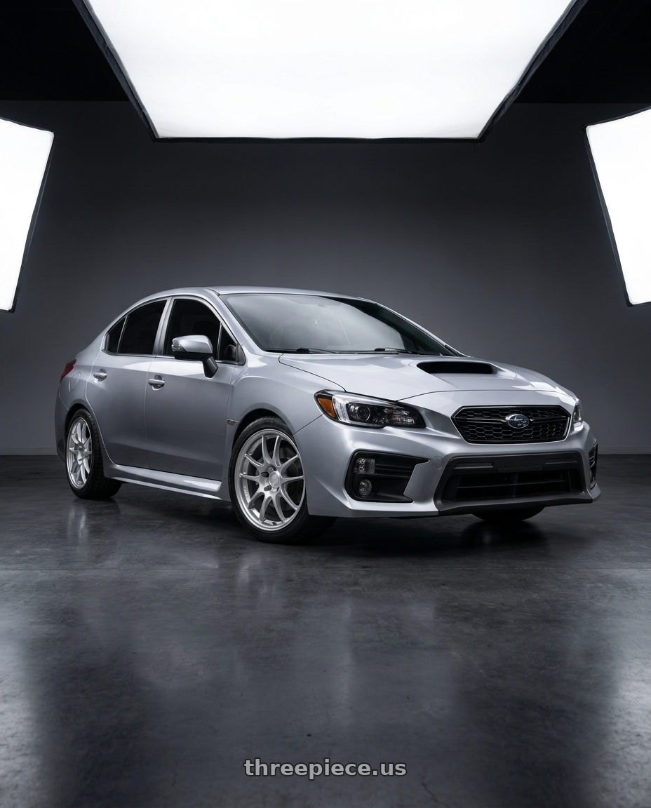2018  SUBARU  WRX with Enkei PF01 5x114.3 18x8.5+35 Silver wheels