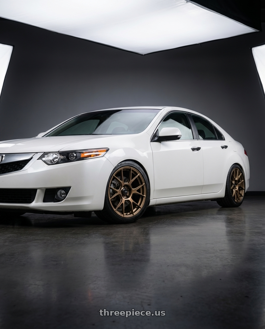 2013 Acura TSX with Konig Ampliform 5x114.3 18x10+20 Gloss Bronze wheels