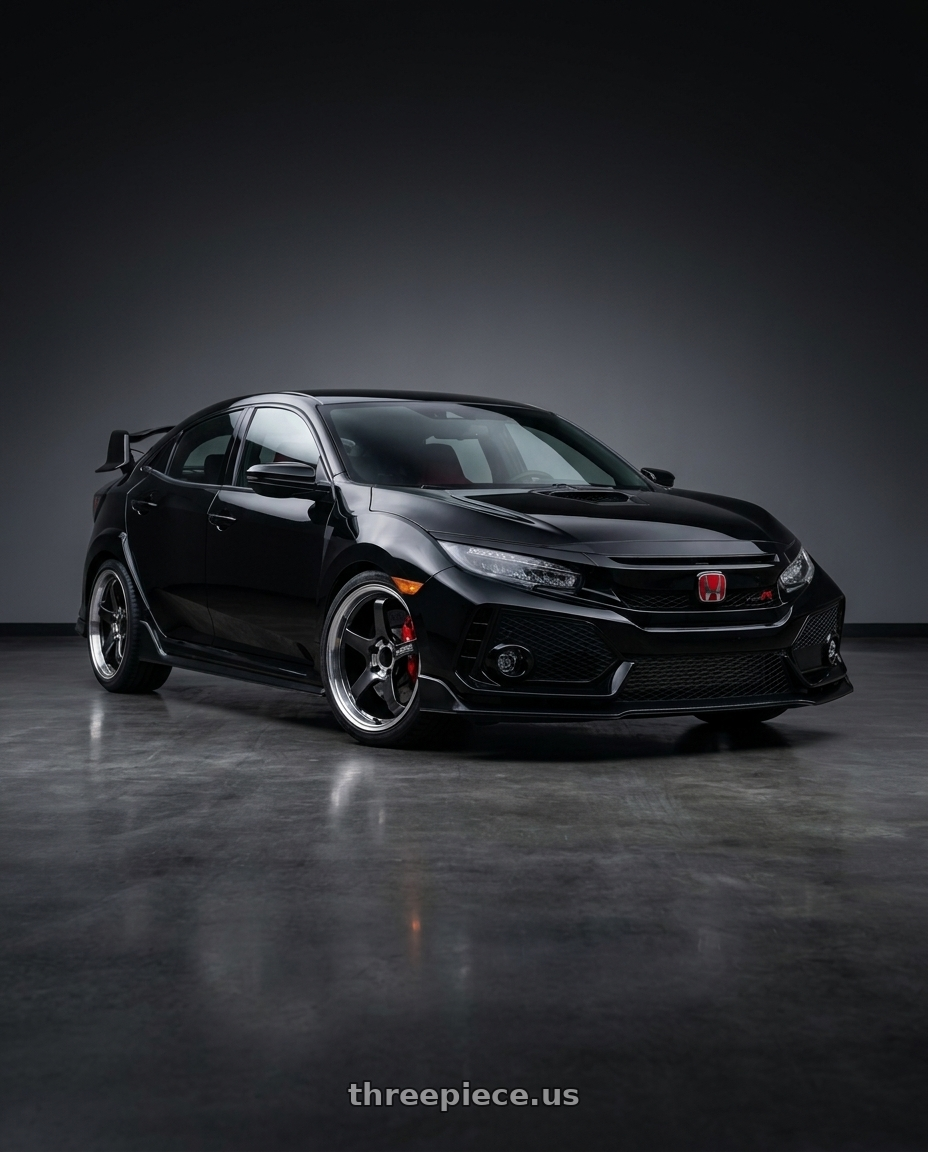 2021 Honda Civic Type R with Advan Racing GT BEYOND-R 5x120 18x9.5 +45 DIAMOND CUT & DARK PLATINUM BLACK wheels