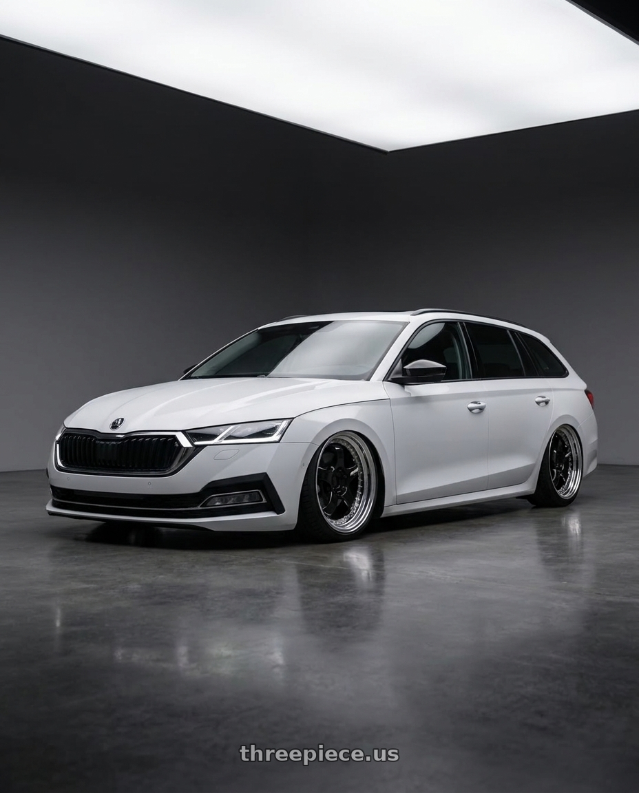 2025 SKODA OCTAVIA with Work Meister S1 3P 5x100 18x8.5+41 A Disk Black wheels
