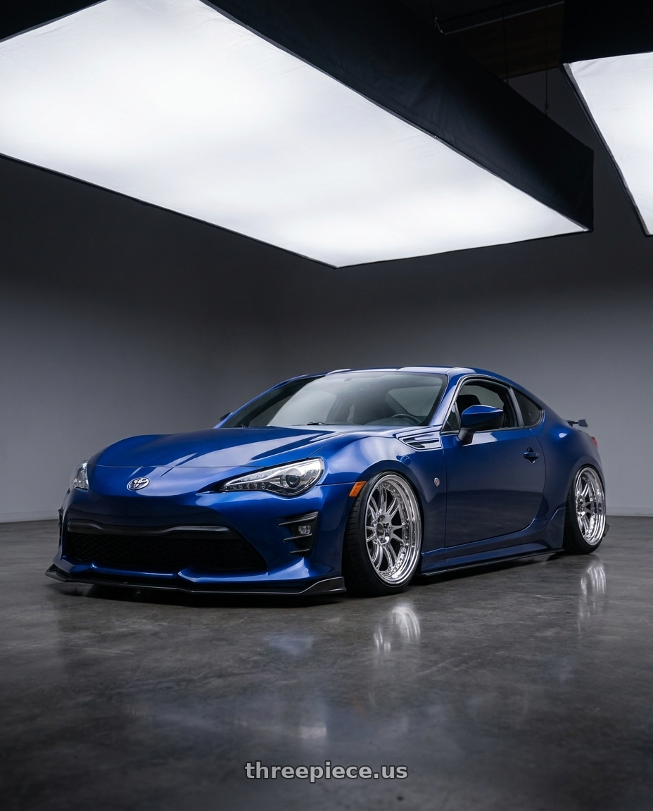 2017 Toyota 86 with ESR Wheels CS12 5x114.3 18x9.5 +35 Vacuum Chrome wheels