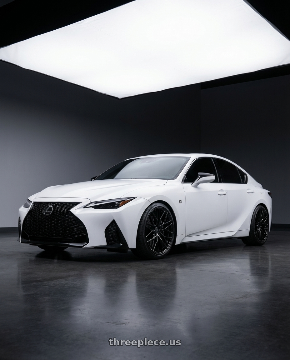 2018 Lexus IS 350 F Sport with Avant Garde Wheels M520R 5X114.3 19x8.5 +35 Gloss Black wheels