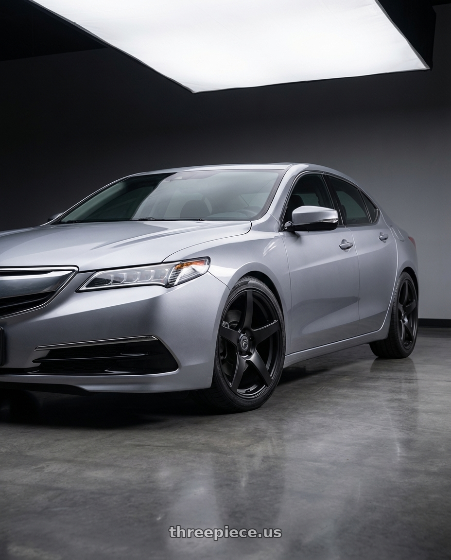2019 Acura TLX with Forgestar CF5 5x114.3 19x9.5 +29 Satin Black wheels
