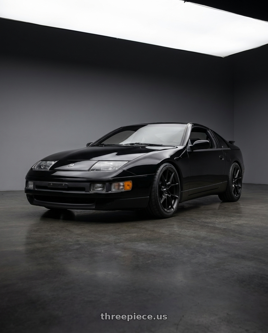 1994 Nissan 300ZX with Rotiform RC199 KPR 5X120 20x9 +38 SATIN BLACK wheels
