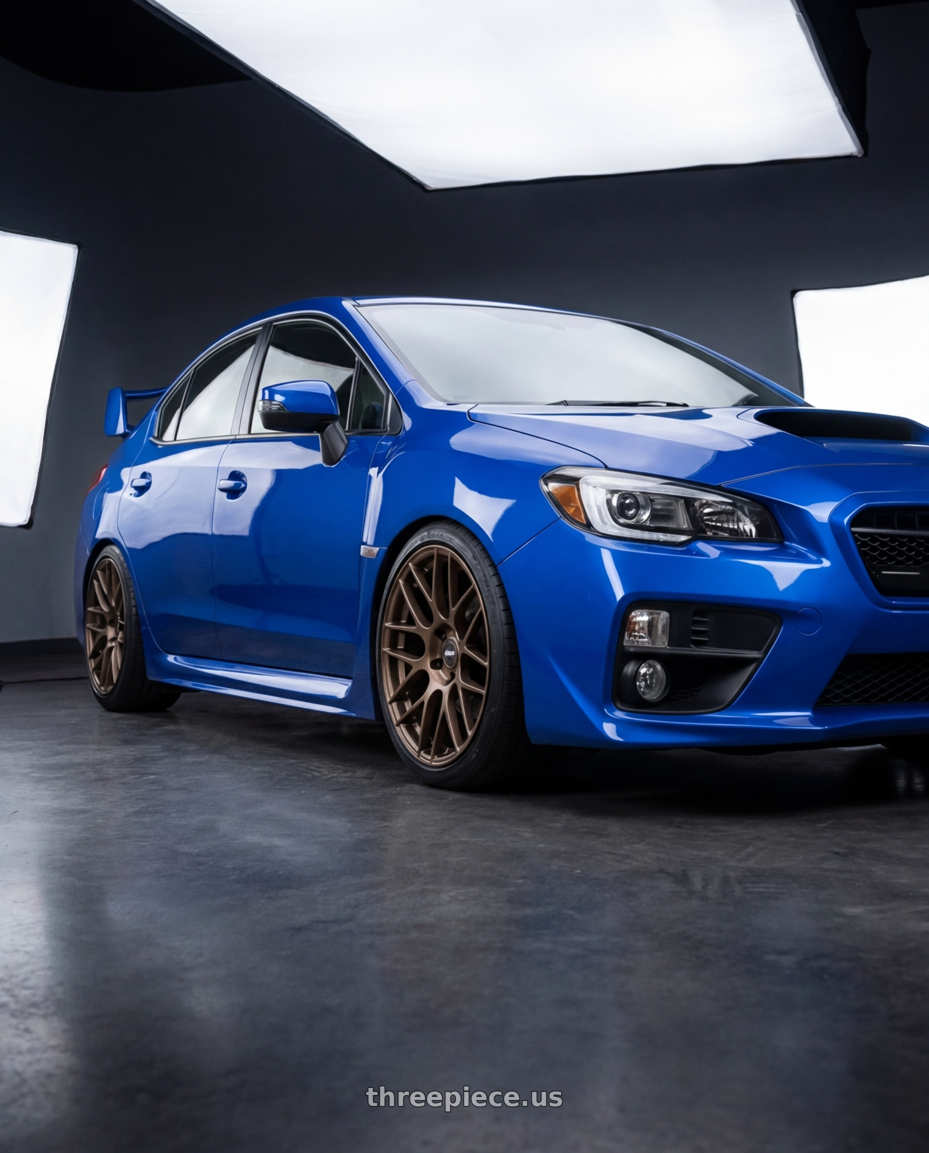 2018 Subaru WRX STI with ESR Wheels FORGETECH SERIES RF1 5x114.3 18x9.5 +35 Matte Bronze wheels