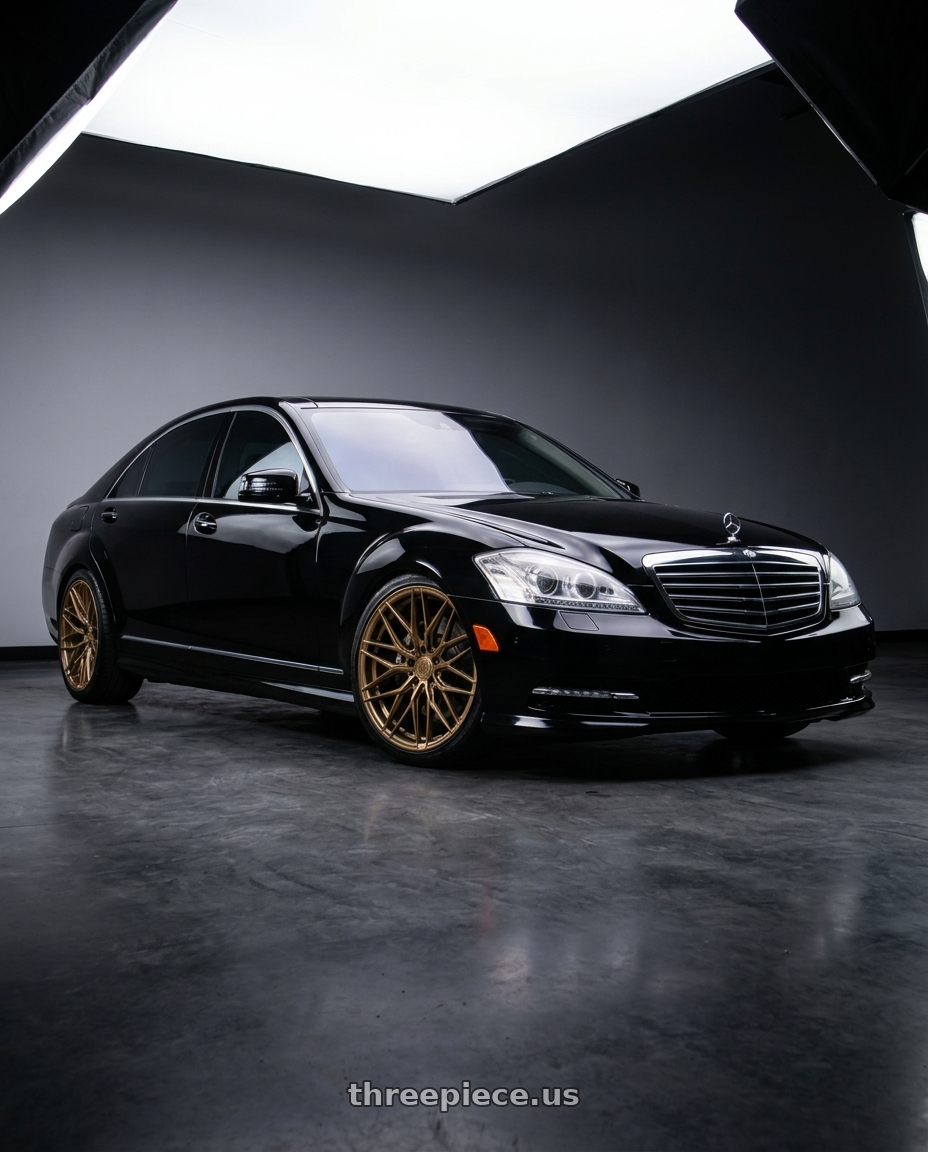 2010 Mercedes-Benz s550 with Rohana RFX17 5x112 19x8.5 +35 Gloss Bronze wheels