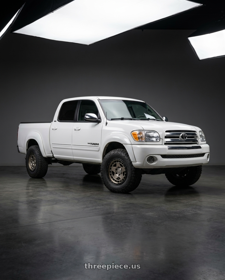 2006 Toyota tundra with fifteen52 TURBOMAC HD 6x139.7 17x8.5 +0 MAGNESIUM GREY (SATIN BRONZE/SATIN BLACK RING/BLACK HARDWARE) wheels