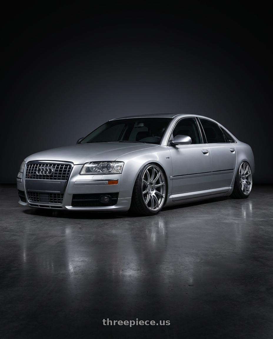 2007 Audi S8 with Advan Racing RSII 5x130 20x10.0 +40 HYPER SILVER wheels