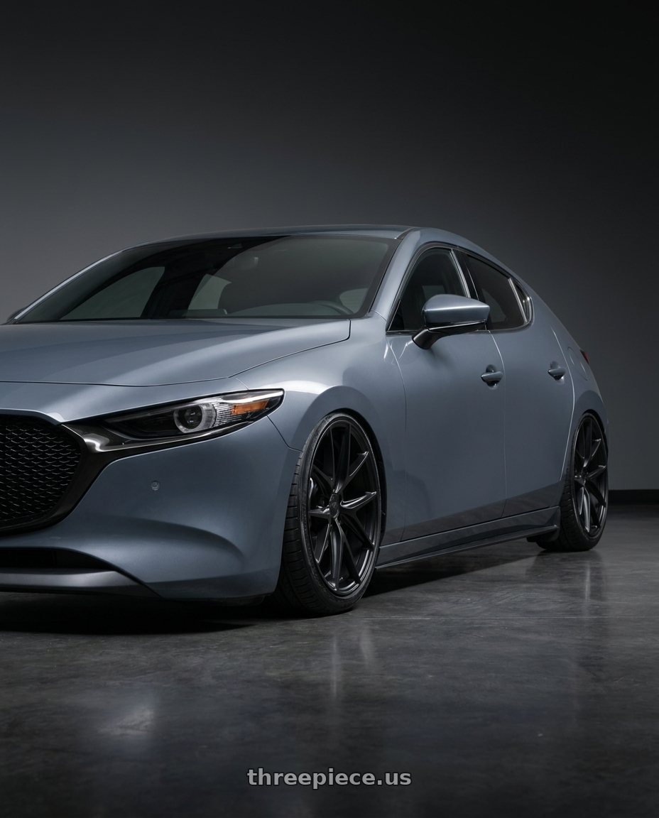 2023 Mazda Mazda3 Turbo with Niche 1PC M117 MISANO 5X114.3 18X9.5 +40 MATTE BLACK wheels