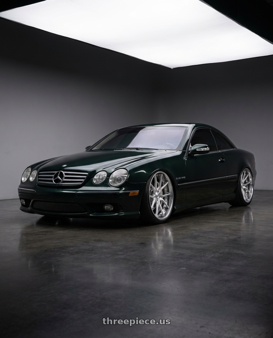 2005 Mercedes CL65 AMG with Asanti Forged CX875 5x112 22x10 +30 Brushed wheels