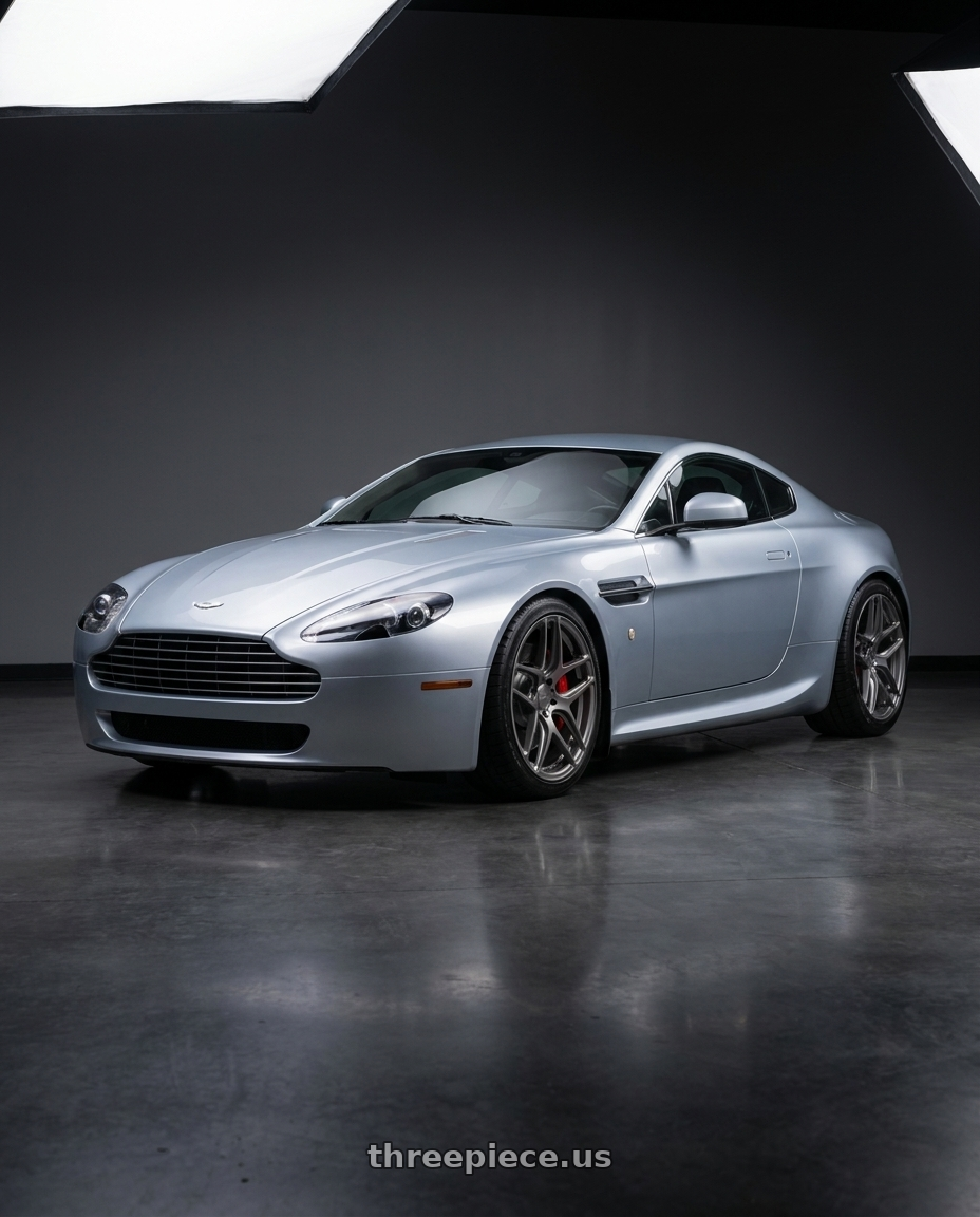2011 Aston Martin V8 Vantage with MRR FS1 5x114.3 21x9  +35 Matte Gun Metal wheels