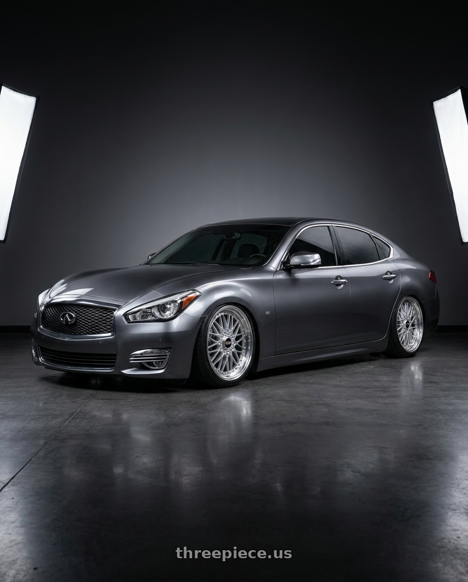 2016 Infiniti Q70 JP spec with BBS Super-RS 5x112 19x9.0+42 Silver wheels