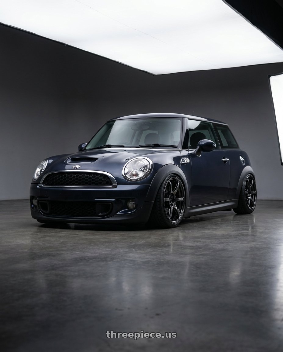 2010 Mini Cooper S R56 with Advan RGIII 4x100 17x7.0+42 Gloss Black wheels
