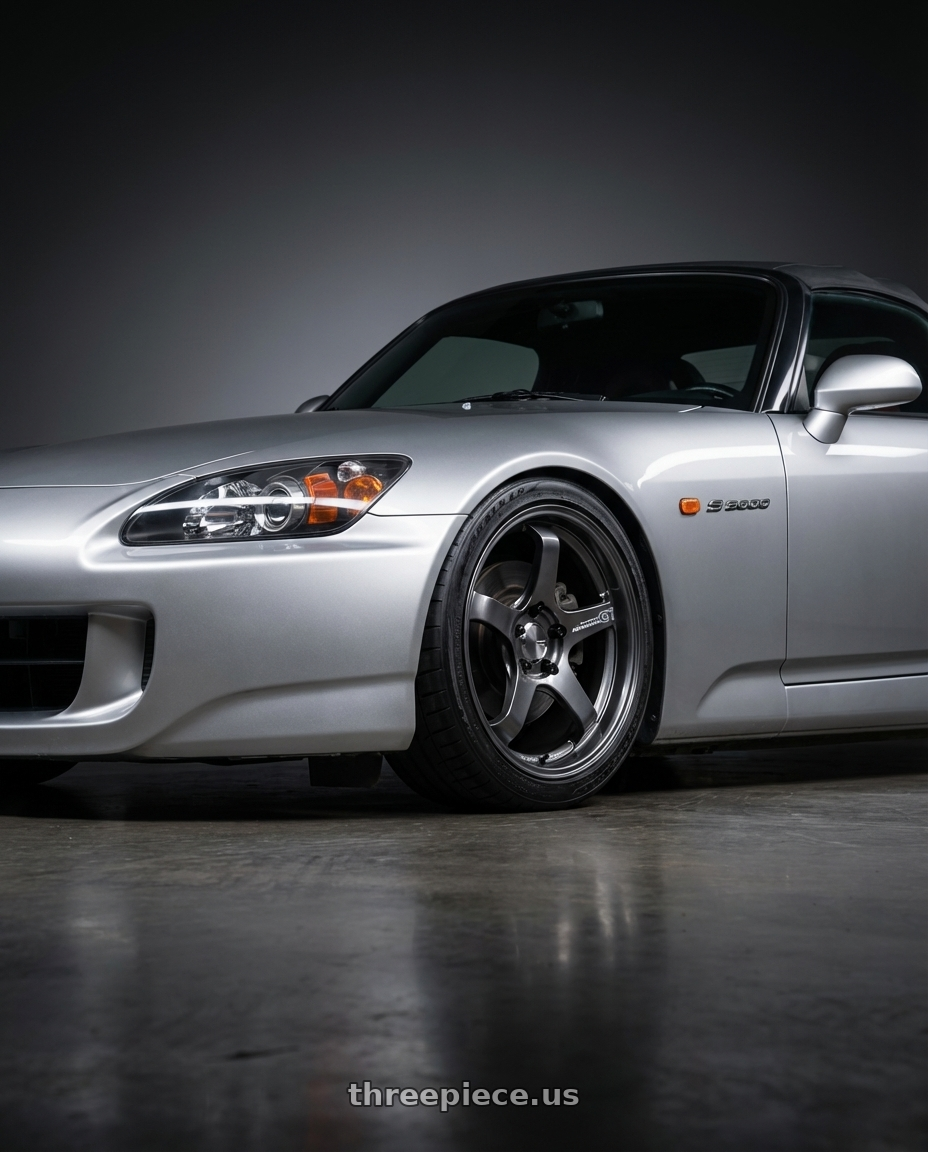 2009 Honda S2000 with Advan Racing GT BEYOND 5x114.3 17x9.5 +35 RACING TITANIUM BLACK wheels