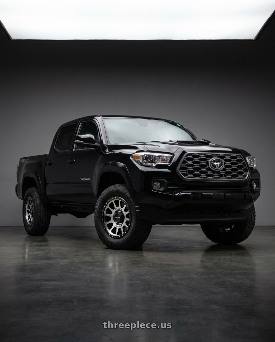 2021 Toyota Tacoma TRD Sport with Method Race Wheels 305MB NV 6x139.7 17x8.5 +0 MACHINED - MATTE BLACK LIP wheels