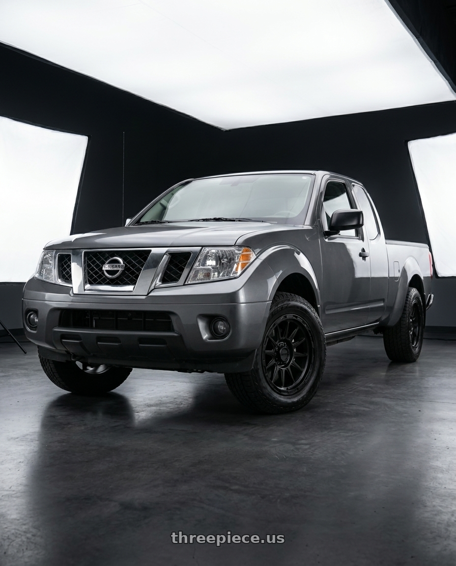 2021 Nissan Frontier SV with KMC KM542 IMPACT 6X114.3 18X9 +18 SATIN BLACK wheels