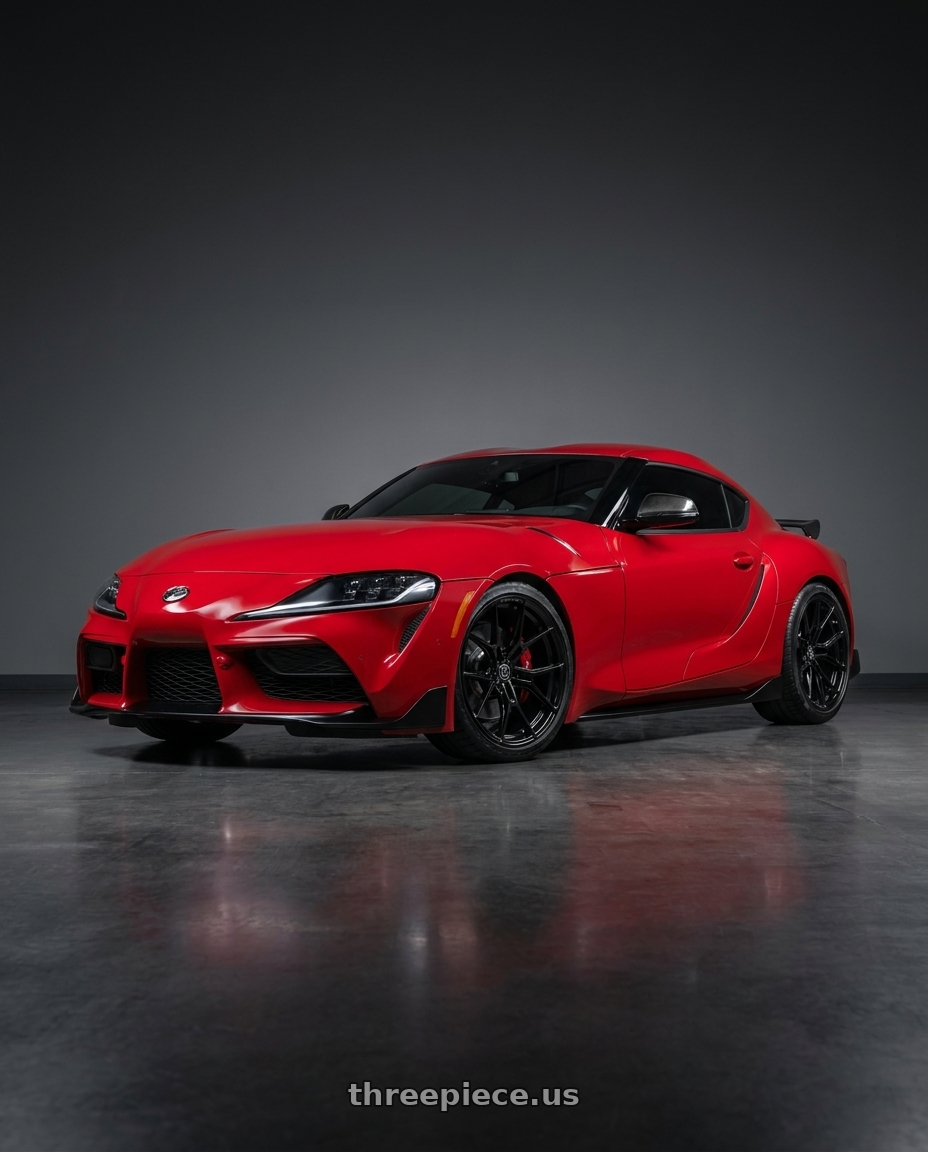 2026 Toyota gr supra with Rohana RFX19 5x114.3 20x9 +22 Gloss Black wheels