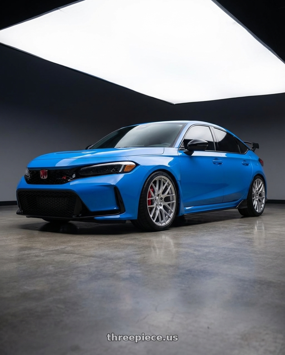 2020 Honda Civic Type R with Avant Garde Wheels M359 5X120 19x9 +35 Hyper Silver wheels