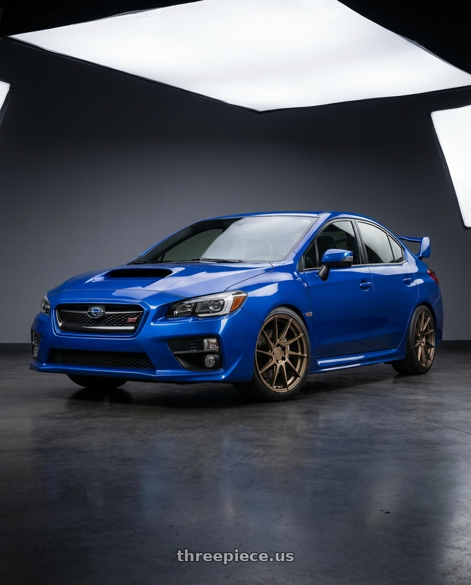2018 Subaru WRX STI with Aodhan AH09 5x114.3 18x8.5 +35 Matte Bronze wheels