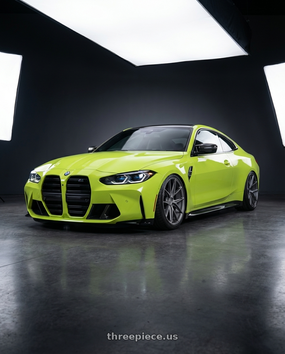 2024 BMW M4 G82 with Niche 1PC M116 MISANO 5X112 19X9.5 +38 MATTE GUN METAL wheels