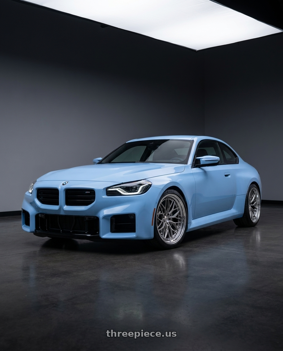 2026 bmw m2 with SSR Professor MS3 5x112 20x11+24 SL Disk Titan Silver wheels