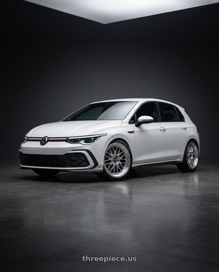 2024 Volkswagen GTI with BBS LM 5x112 19x9.0+42 Diamond Silver wheels