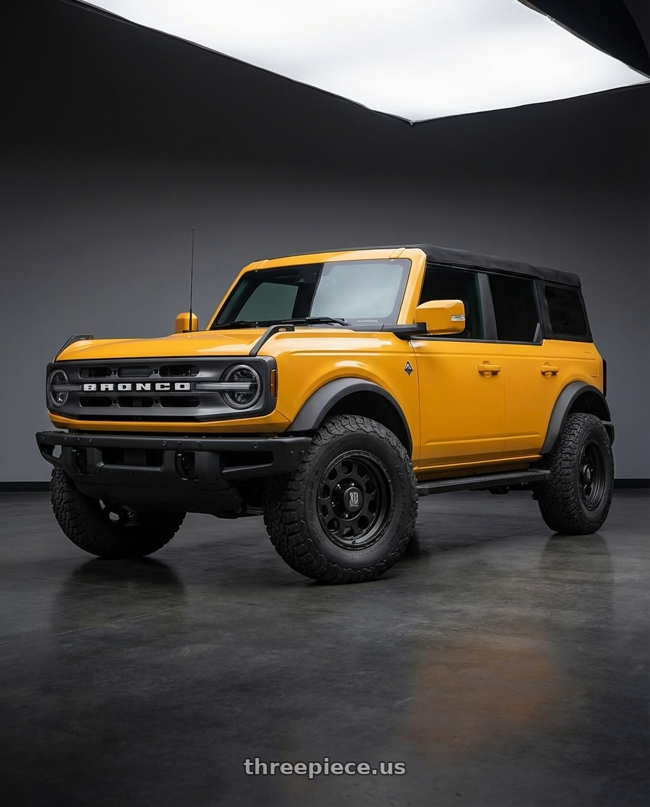 2024 Ford Bronco with XD XD122 ENDURO 6X139.7 17X9 -6 MATTE BLACK wheels