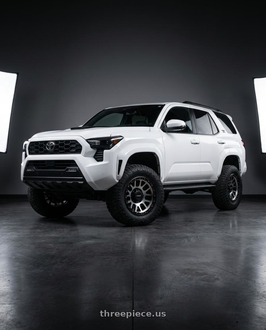 2022 Toyota 4Runner with Vision Off-Road 111 Nemesis 6x139.7 20x9+0 Matte Black Machined Face wheels