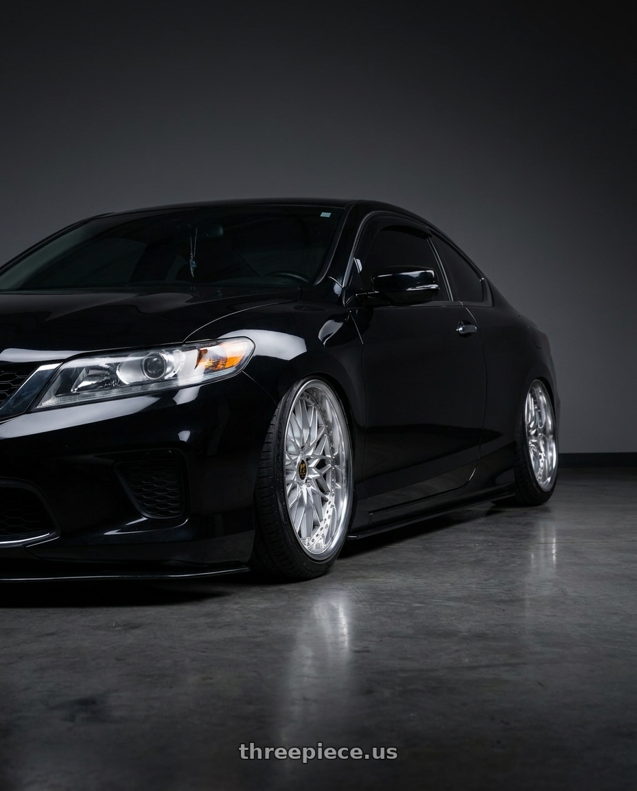 2015 accord lxs with Work Vs-Xv 5x108 19x9.5+35 L Disk Silky Rich Silver wheels