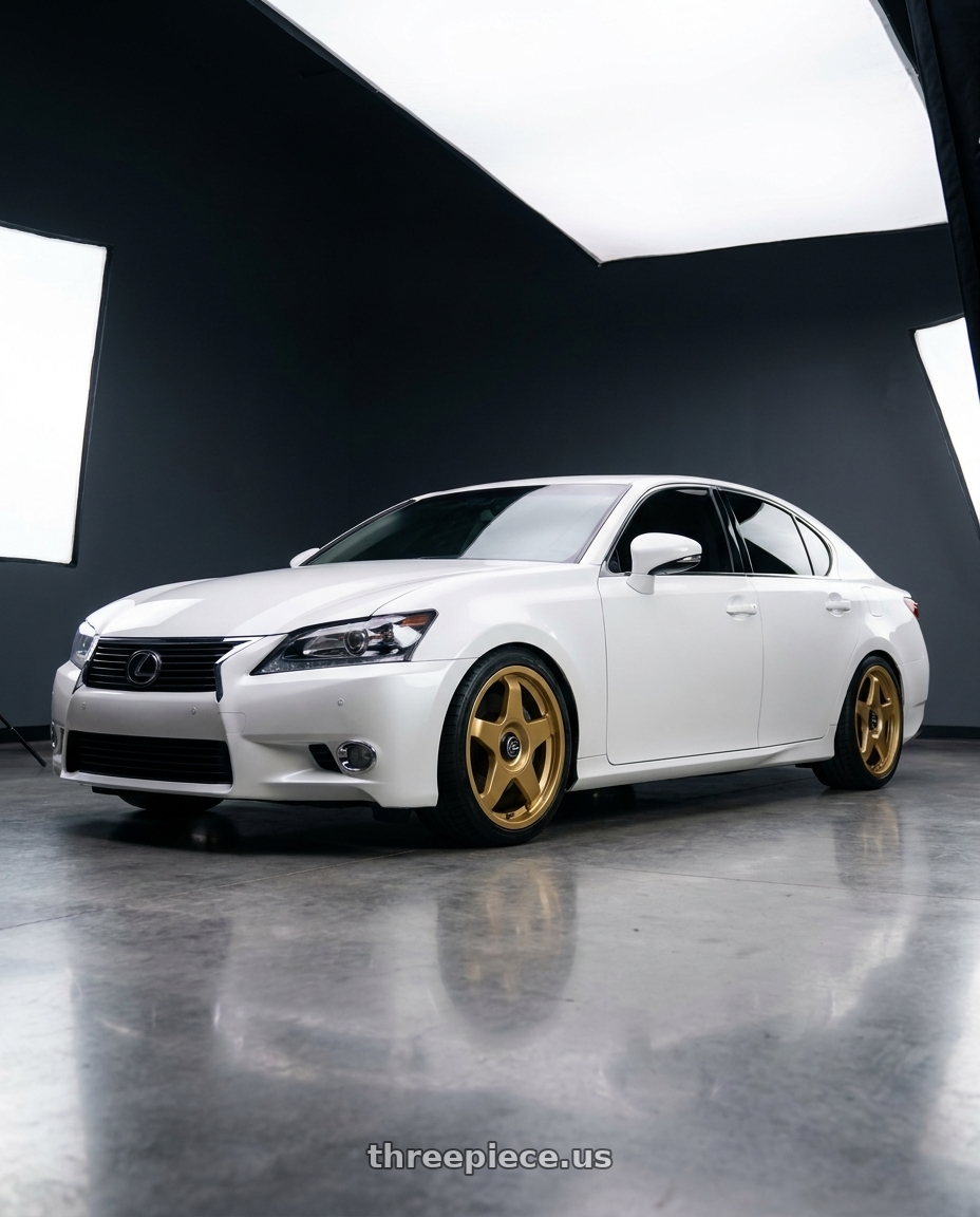 2013 Lexus GS350  with fifteen52 CHICANE 5x114.3 / 5x120 19x8.5 +35 GOLD (GLOSS GOLD) wheels