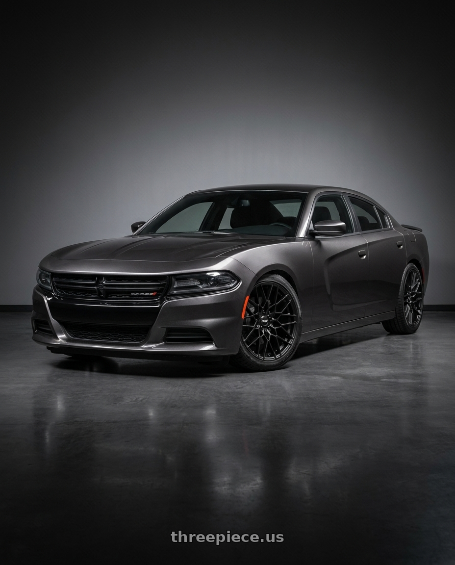 2021 Dodge Charger SXT with American Racing AR927 BARRAGE 5X115 20X9 +20 SATIN BLACK wheels